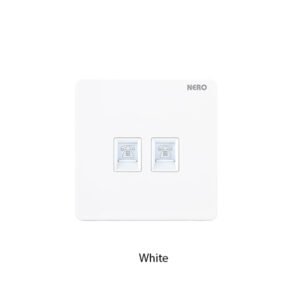 NERO X2 Series Socket Double Telephone Outlet
