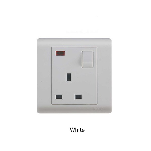 NERO F16 Series 13A Socket with Shutter Neon Indicator