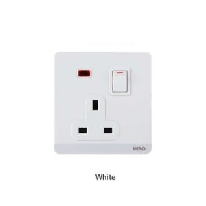 NERO Q7 Stop Kontak 13A Shutter Neon Indicator