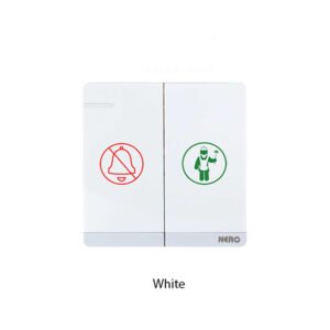 NERO Q7 Saklar 2 Gang Bell with Fluorescent Locator DND MUR Symbol