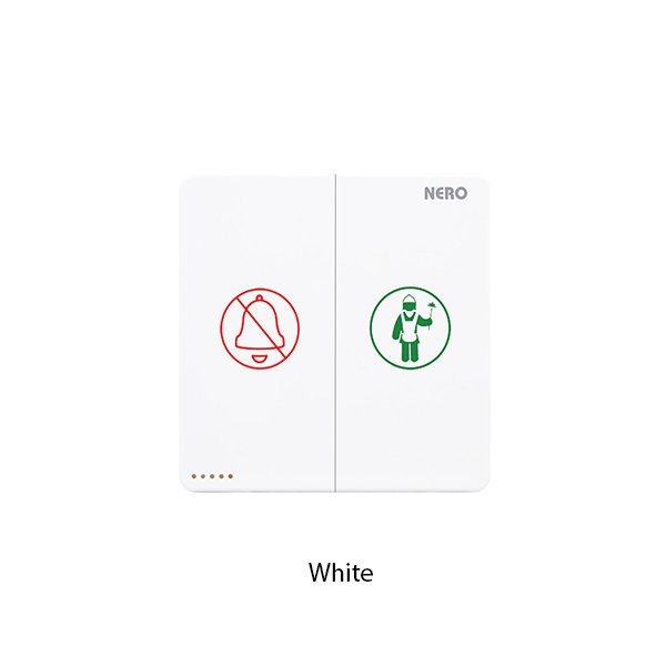 NERO X2 Series 2 Gang 2 Way DND MUR Symbol Bell