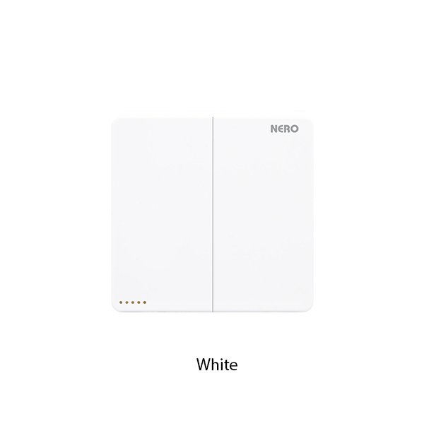 NERO X2 Series Saklar 2 Gang 2 Way with Fluorescent Locator