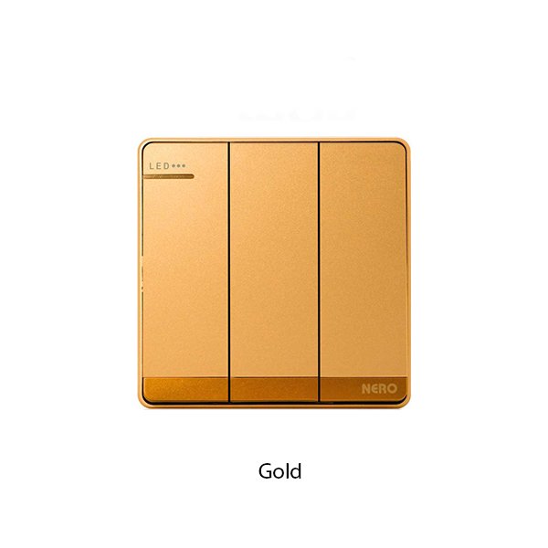 NERO Q7 Saklar 3 Gang 1 Way with LED Indicator - Image 2