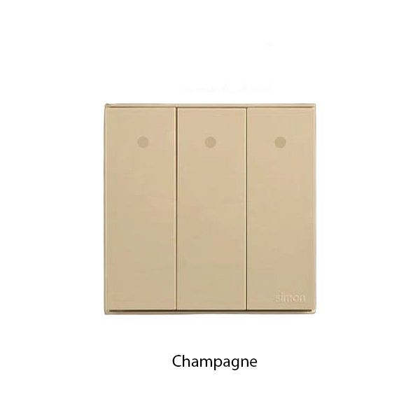 SIMON E6 Series Saklar 3 Gang 1 Way LED Indicator - Image 3