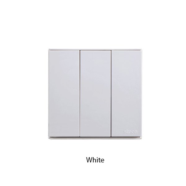 SIMON E6 Series Saklar 3 Gang 1 Way