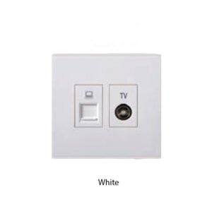 SIMON E6 Series Socket TV dan Data Outlet Cat 6