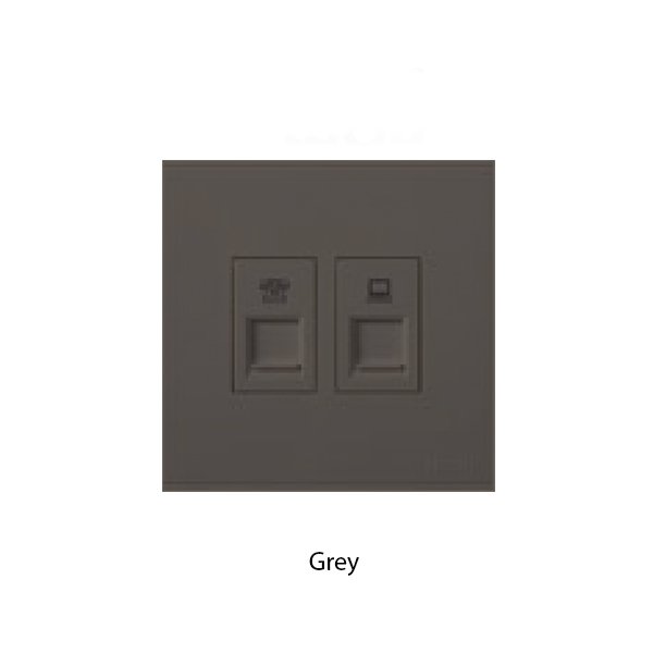 SIMON E6 Series Socket Telephone dan Data Outlet - Image 2