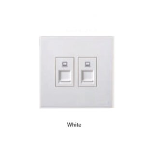 SIMON E6 Series Socket Twin Data Outlet Cat 6