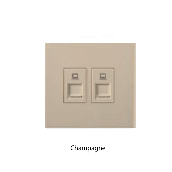 SIMON E6 Series Socket Twin Data Outlet Cat 6 - Image 3