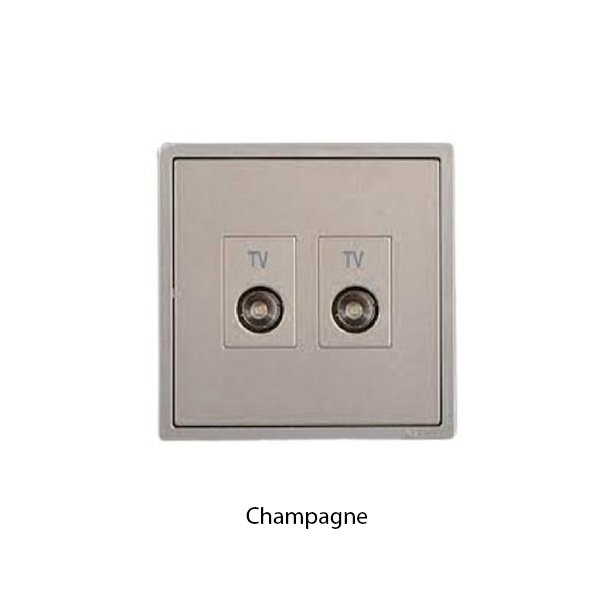 SIMON i7 Series Socket Twin TV Outlet - Image 3