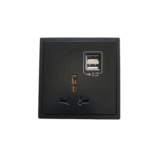 SIMON i7 Series Socket Multistandard Twin USB - Image 4