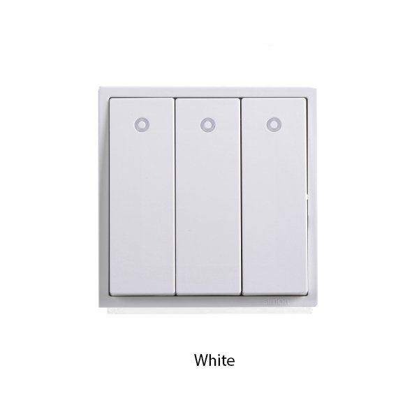 SIMON i7 Series Saklar 3 Gang 2 Way LED Indicator