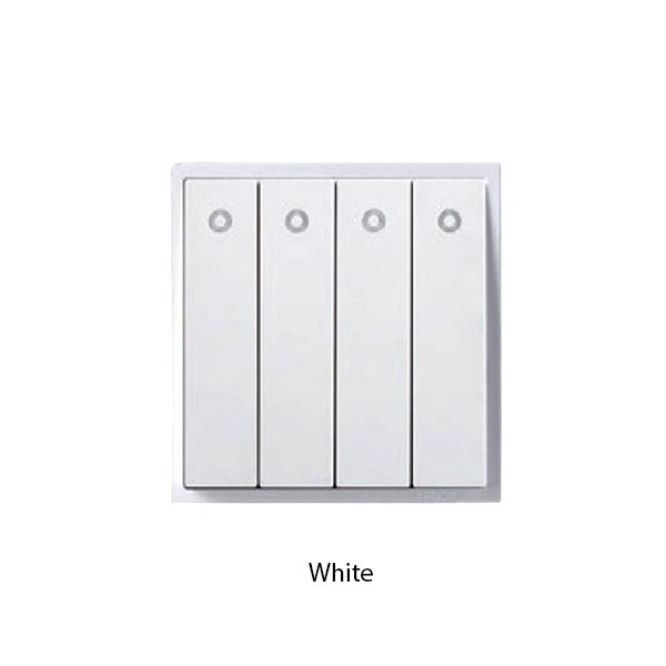 SIMON i7 Series Saklar 4 Gang 1 Way LED Indicator