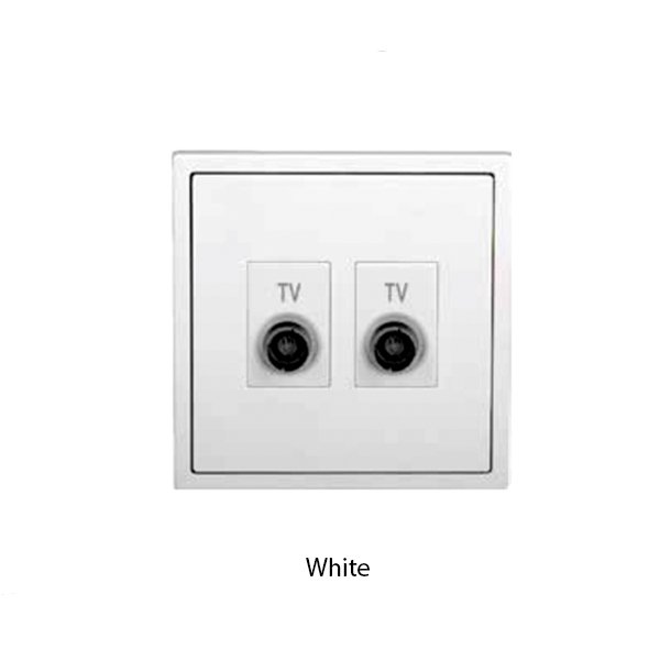 SIMON i7 Series Socket Twin TV Outlet
