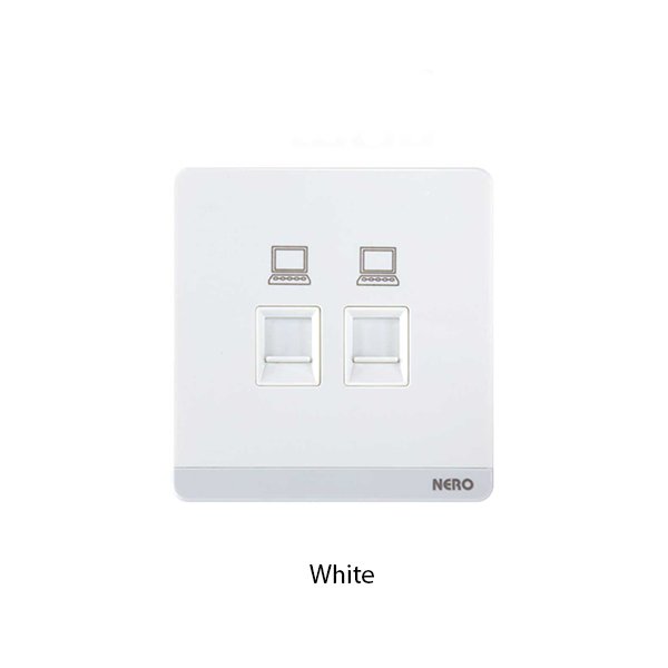 NERO Q7 Data Outlet CAT5e Ganda Shutter