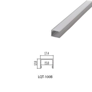 LED Housing Aluminium Profile Linear LED Strip LQT100B 17mm x 13mm