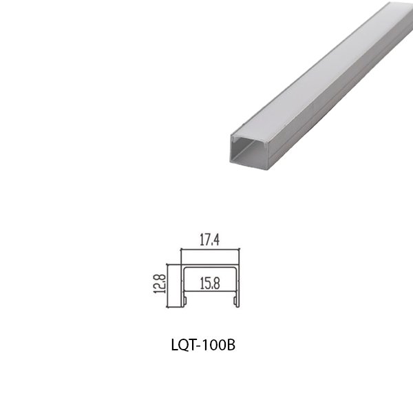 LED Housing Aluminium Profile Linear LED Strip LQT100B 17mm x 13mm