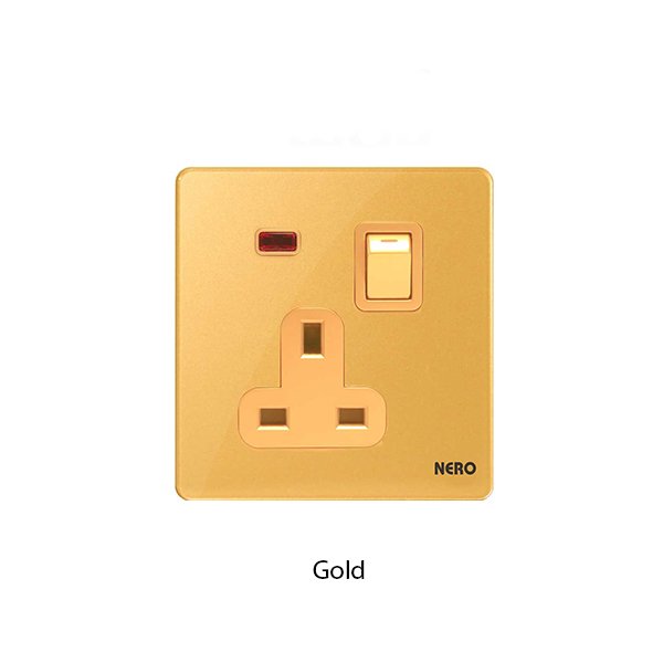 NERO i9 Series 13A Socket Shutter Neon Indicator I91311VD - Image 2