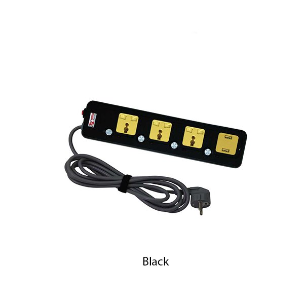 NERO Stop Kontak Ekstensi 3 Gang Shutter 1 Gang USB A