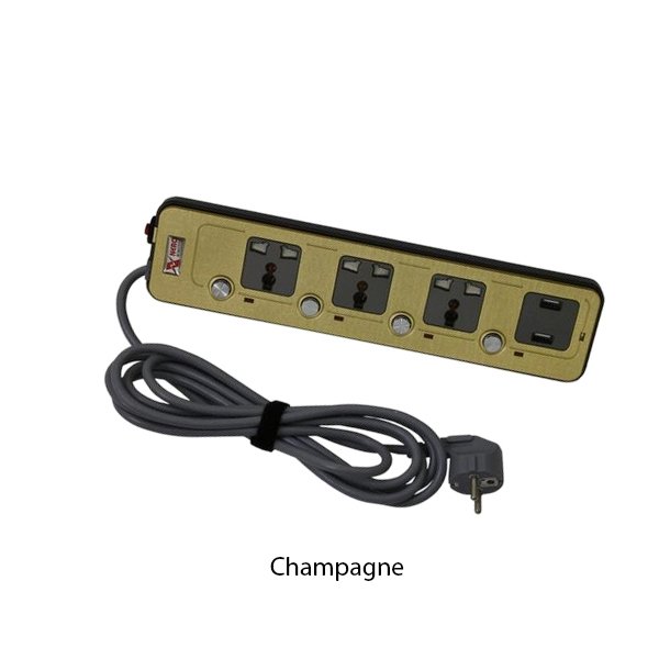 NERO Stop Kontak Ekstensi 3 Gang Shutter 1 Gang USB A - Image 3