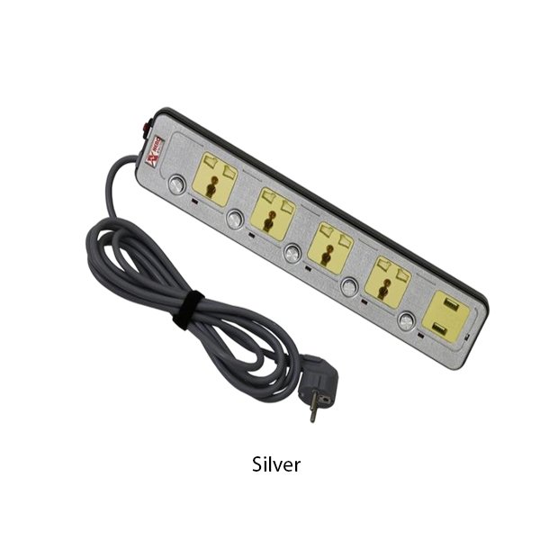 NERO Stop Kontak Ekstensi 4 Gang Shutter 1 Gang Twin USB A - Image 2