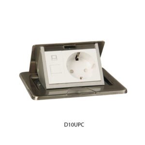 NERO Stop Kontak Lantai Schuko Shutter Data Outlet Cat5e