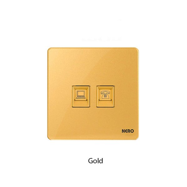 NERO i9 Series Telephone Data Outlet Cat6 Shutter I9PHPCA - Image 2