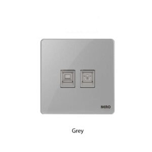 NERO i9 Series Telephone Data Outlet Cat5e Shutter I9PHPC