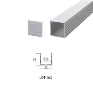 LED Housing Aluminium Profil Linear LED Strip LQT103 35mm x 35mm
