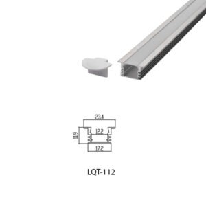 LED Housing Aluminium Profil Linear LED Strip LQT112 23mm x 12mm