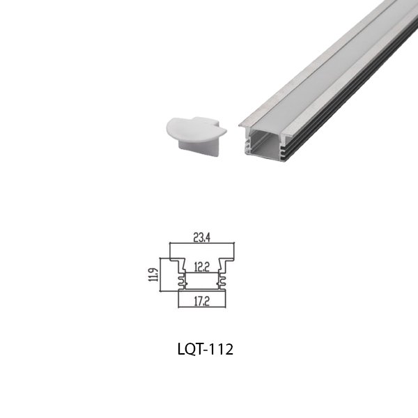 LED Housing Aluminium Profil Linear LED Strip LQT112 23mm x 12mm