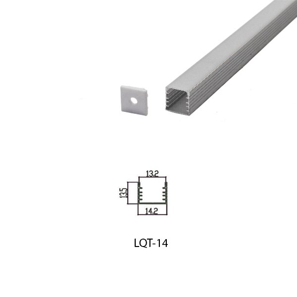 LED Housing Aluminium Profil Linear LED Strip LQT14 14mm x 14mm