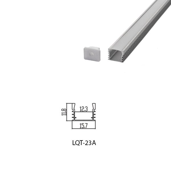 LED Housing Aluminium Profil Linear LED Strip LQT23A 16mm x 12mm