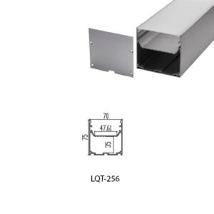 LED Housing Aluminium Profile Linear LED Strip LQT256 70mm x 75mm