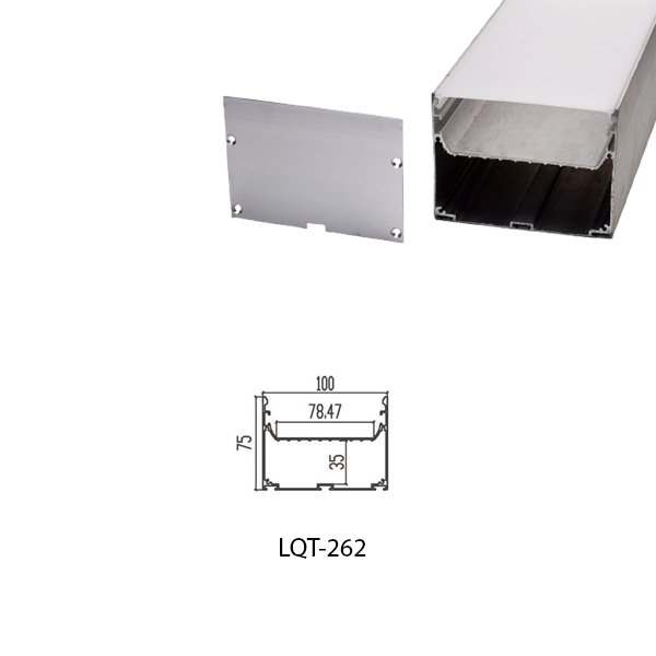 LED Housing Series Aluminium Profile Linear LED Strip LQT262 100mm x 75mm