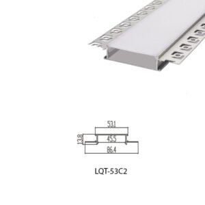 LED Housing Aluminium Profile Linear LED Strip LQT53C2 86mm x 14mm
