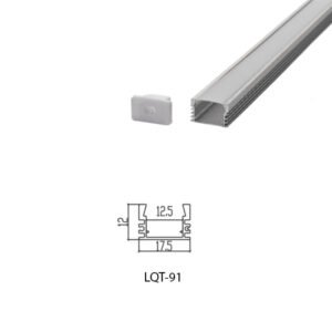 LED Housing Aluminium Profil Linear LED Strip LQT91 18mm x 12mm