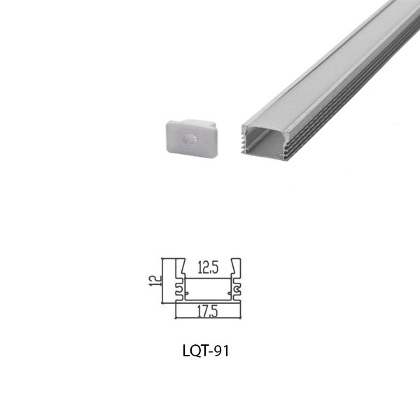 LED Housing Aluminium Profil Linear LED Strip LQT91 18mm x 12mm