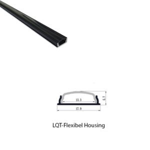 LED Housing Aluminium Profile Linear LED Strip LQT Flexibel 18mm x 6mm