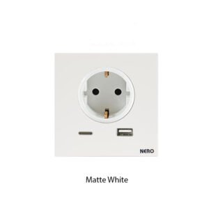NERO Q3L Stop Kontak Schuko USB A-C
