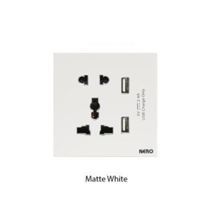 NERO Q3L Stop Kontak Multistandar USB Ganda