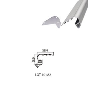 LED Housing Aluminium Profil Linear LED Strip LQT101A 60mm x 38mm