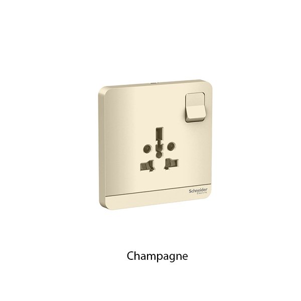 Schneider Avatar Socket 2P3P Universal 16A 250VAC E8315TS - Image 3