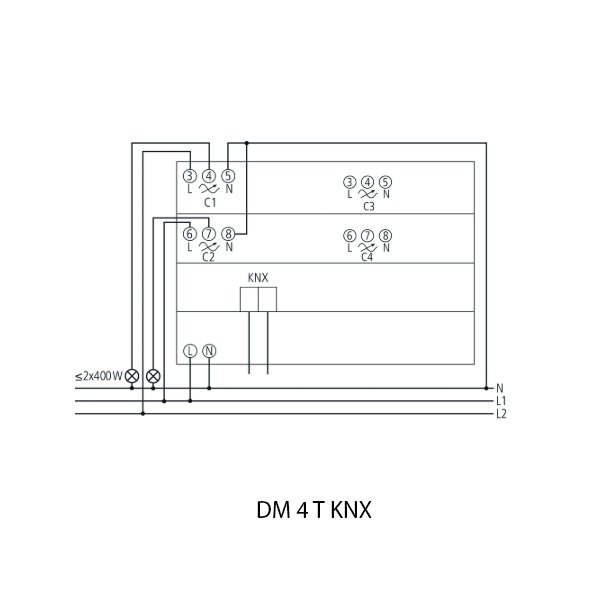 Theben Actuator Series DM 4 T KNX 4940275 - Image 2