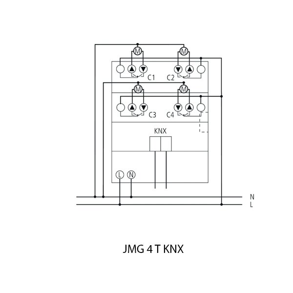 Theben Actuator Series JMG 4 T KNX 4930250 - Image 2
