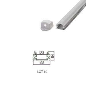 LED Housing Aluminium Profil Linear LED Strip LQT10 17mm x 9mm
