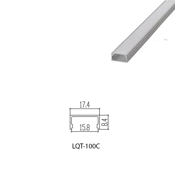 LED Housing Series Aluminium Profil Linear LED Strip LQT100C 18mm x 9mm