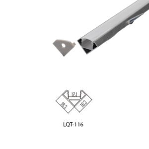 LED Housing Aluminium Profil Linear LED Strip LQT116 18mm x 18mm