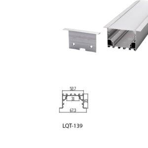 LED Housing Aluminium Profil Linear LED Strip LQT139 64mm x 35mm