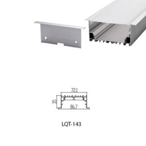 LED Housing Aluminium Profil Linear LED Strip LQT143 84mm x 35mm